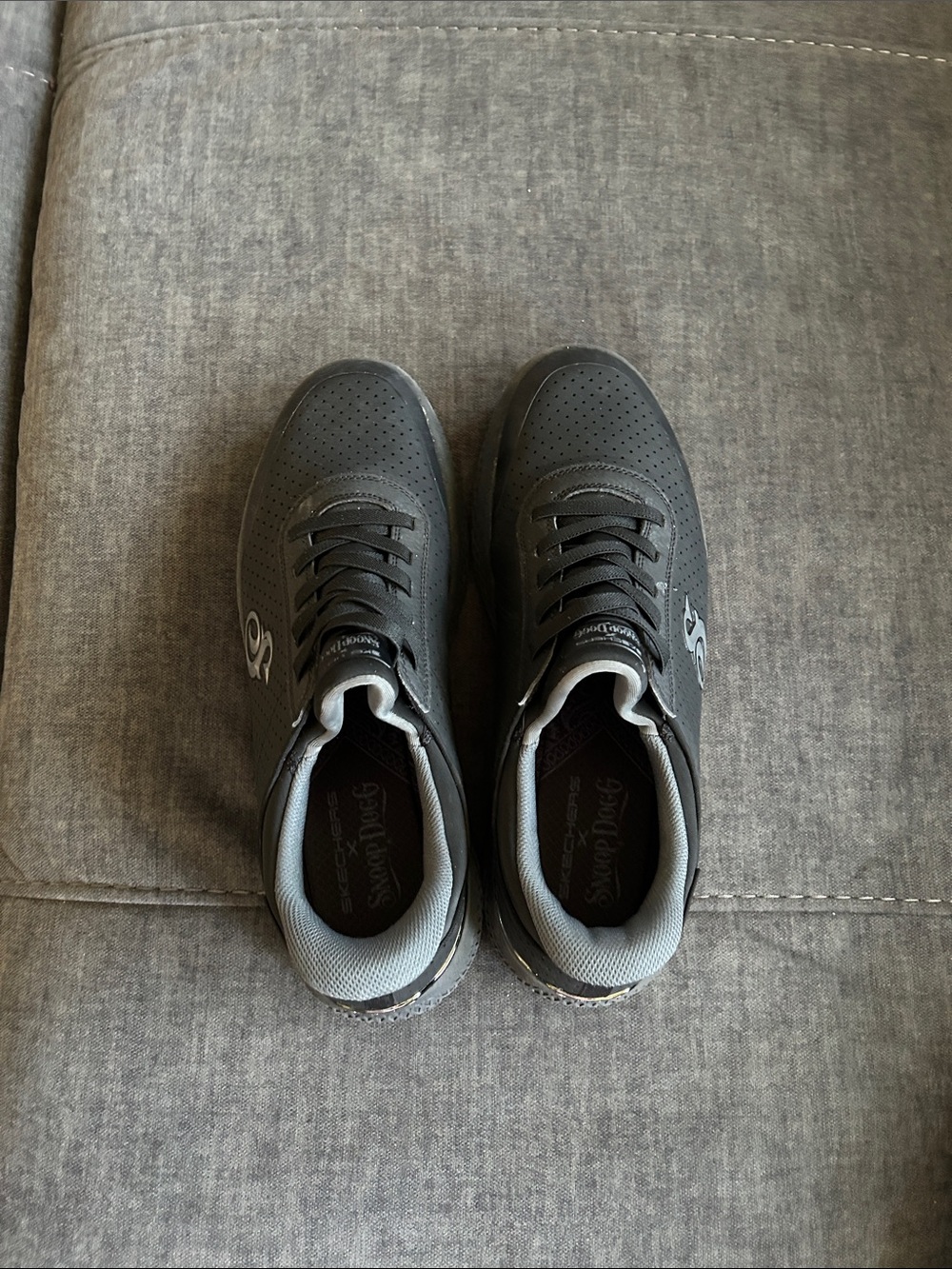 Men's Casual Lace-Up Slip-in Skechers x Snoop Dogg Sneakers in black